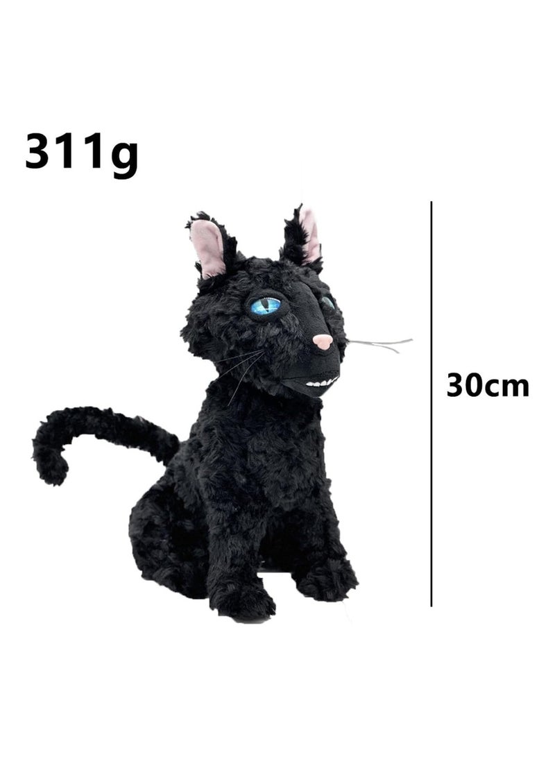 عام لعبة القط الشامبو كورالين، القط الأسود الدمى 11.8 بوصة دمية القط الوحش للفتيان والفتيات المحبين - Image 2