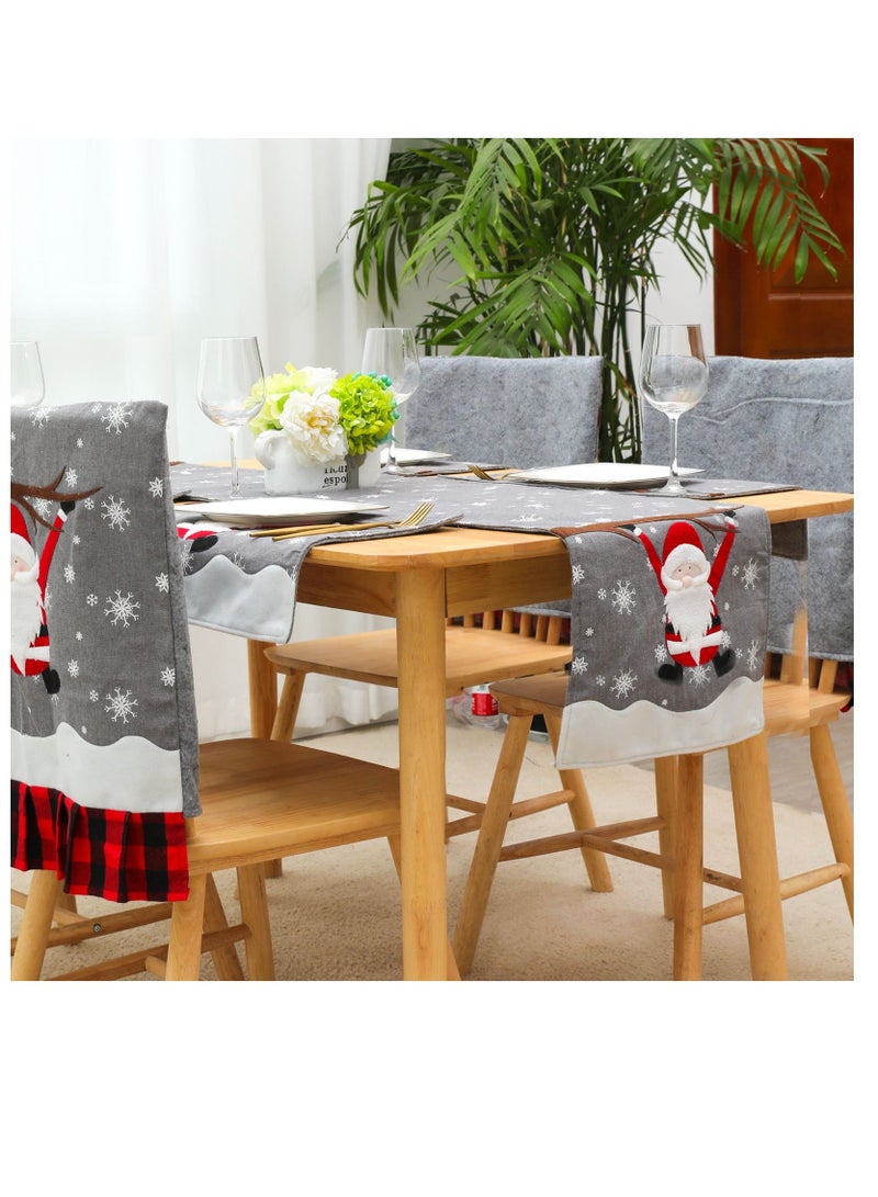 واي آند دي Christmas table runners runner for family christmas holiday dinner party decoration 34*180cm - Image 4