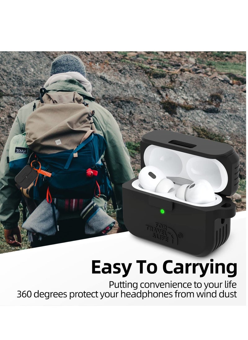 Generic - Headphone Protective Cover, Compatible with AirPods Pro 2nd/1st Generation Case Cover, Rugged Military Grade Protective Cover, with Apple AirPods Pro 2022/2019 Charging Case - Image 1