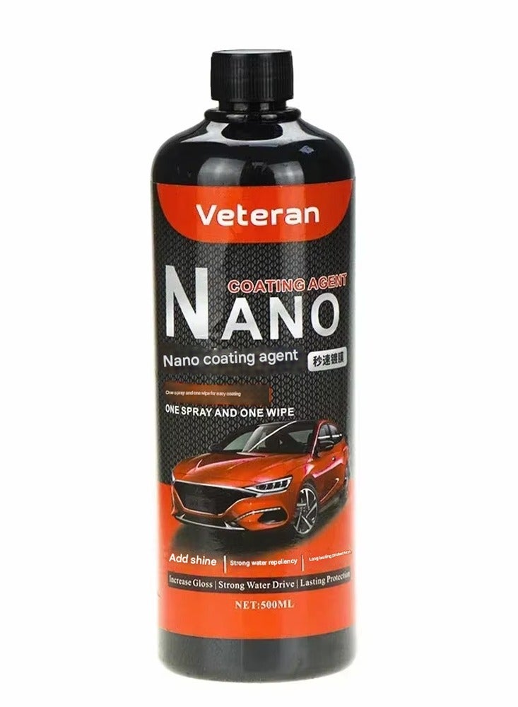 Nano Ceramic Coating for Car 500ML Nano Shield Premium Coat Waterproof Car Polishing Liquid Wax For Cleaning and Shining Car Reduce Scratches Nano Coating for Motorcycle and Car