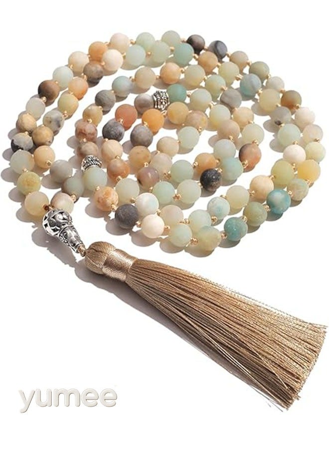 yumee 99 Beads Islamic Tasbih Prayer Beads Necklace – Misbaha Rosary with Allah & Muhammad – Muslim Sibha for Meditation & Worship - Image 1