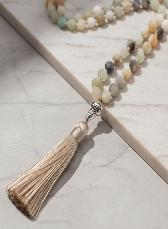 yumee 99 Beads Islamic Tasbih Prayer Beads Necklace – Misbaha Rosary ,  Muslim Sibha for Meditation & Worship - Image 3