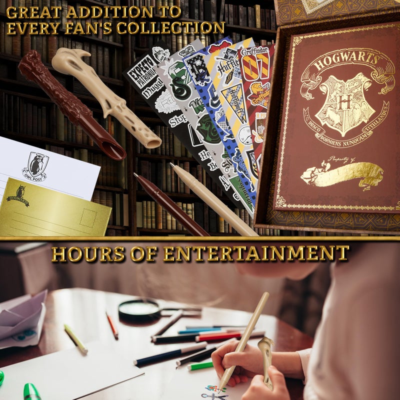 Harry Potter Stationary Set for Kids Teens Adults with Wand Pens Notebook Stickers Sticky Notes School Supplies Journaling Writing Gifts for Kids - Image 2