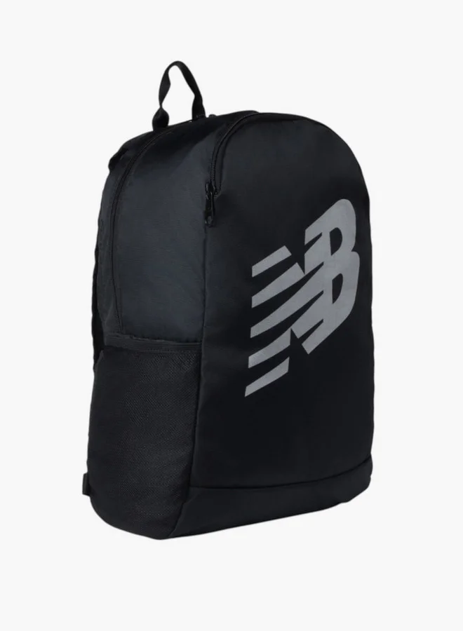 نيو بالانس Logo Print School Backpack with Adjustable Shoulder Straps - 14x31x45 cm