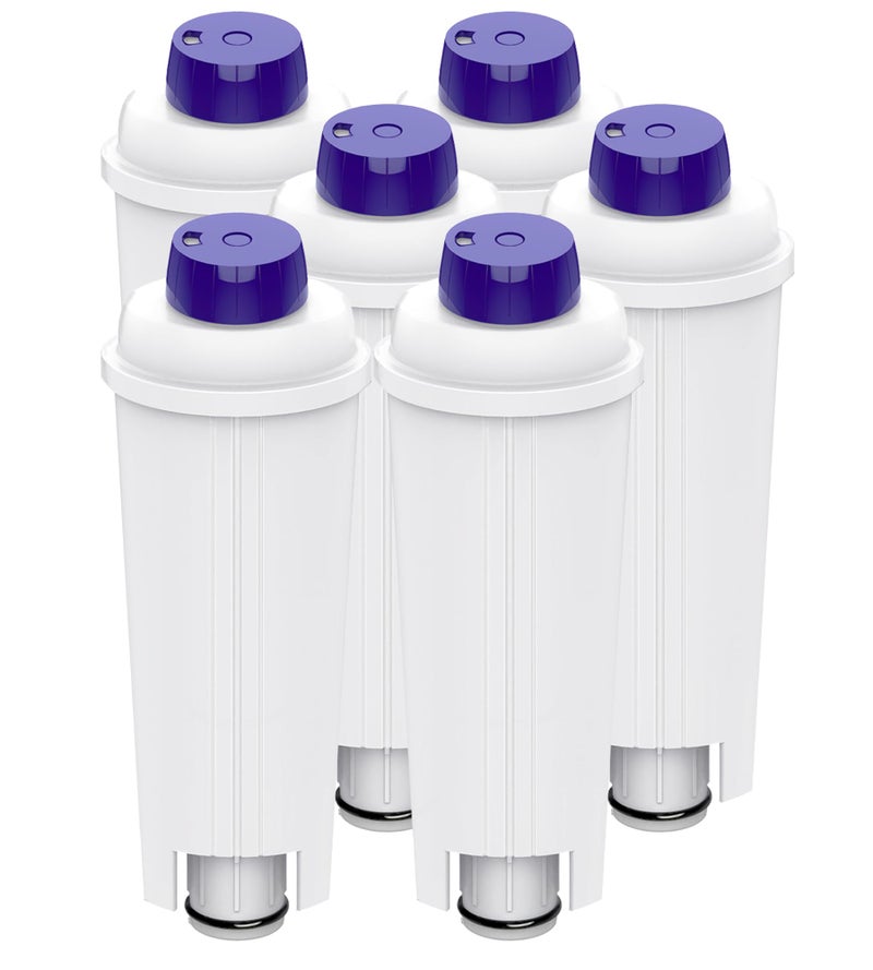 Aiitomg 6PCS Water Filter for Delonghi Replacement Coffee Machine Water Filter with Activated Carbon Softener for DeLonghi ECAM ETAM EC BC Series