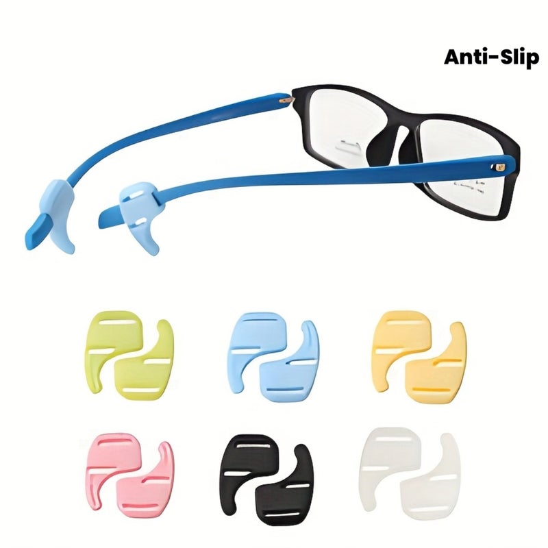 Transparent 2 Pairs Anti Slip Earhooks for Eyeglasses Comfortable Sweatproof Universal - Image 1