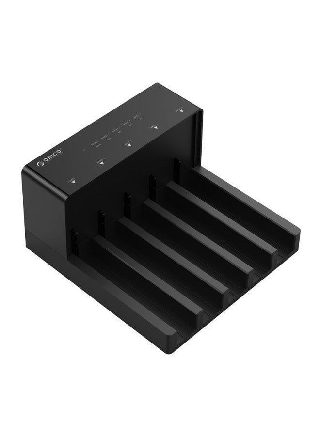 Orico 6558US3-C 3.5 Inch Mobile Hard Disk Box Holder 5 Disk Base Offline Copy Copy Machine-Color:Black - Image 1