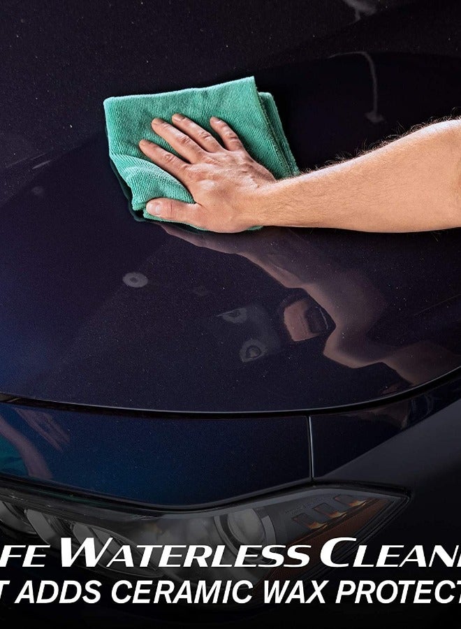 Turtle Wax 53413 Hybrid Solutions Ceramic 3-in-1 Detailer, Waterless Wash and Ceramic Wax Detailing Spray, Cleans Shines and Protects Paint Glass and Wheels - Image 3