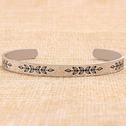 Btysun Going Away Gift for Worker Friendship Bracelet Funny Friend Birthday Gifts for Women Quotes Engraved Cuff Bangle Bracelets Christmas Jewelry - Image 5