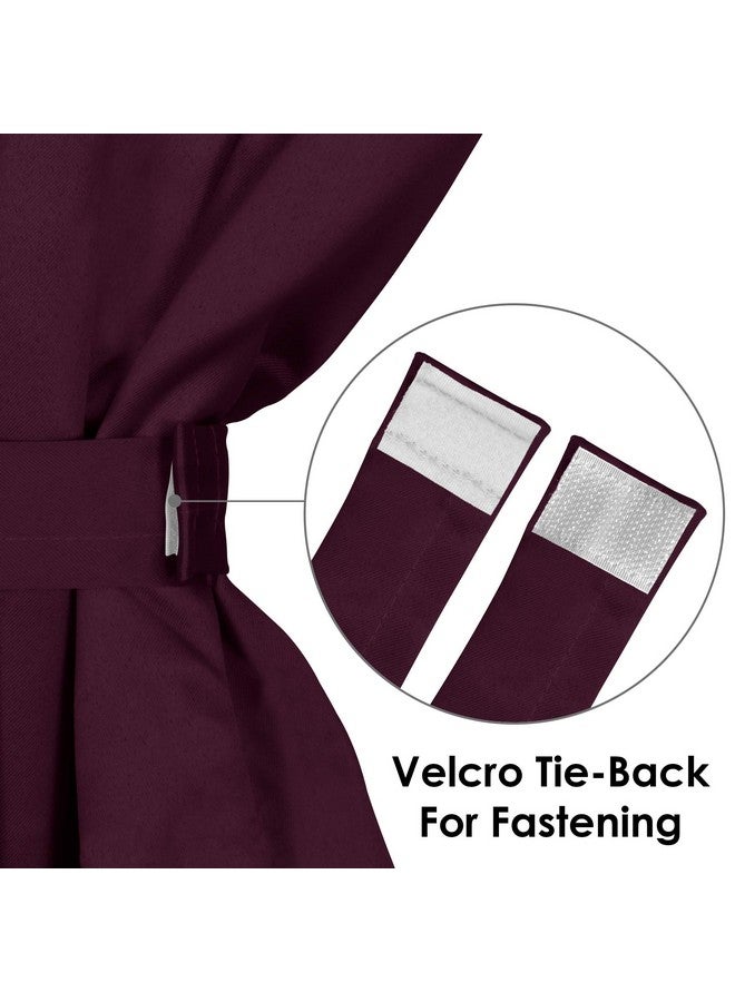 Story@Home Blackout Door Curtains 7 feet Set of 3 | Plain Design | Thermal Insulated Curtains | Room Darkening | Curtains for Living Room | (116 x 215 cm, Purple) | Perfect for Home Decor - Image 3