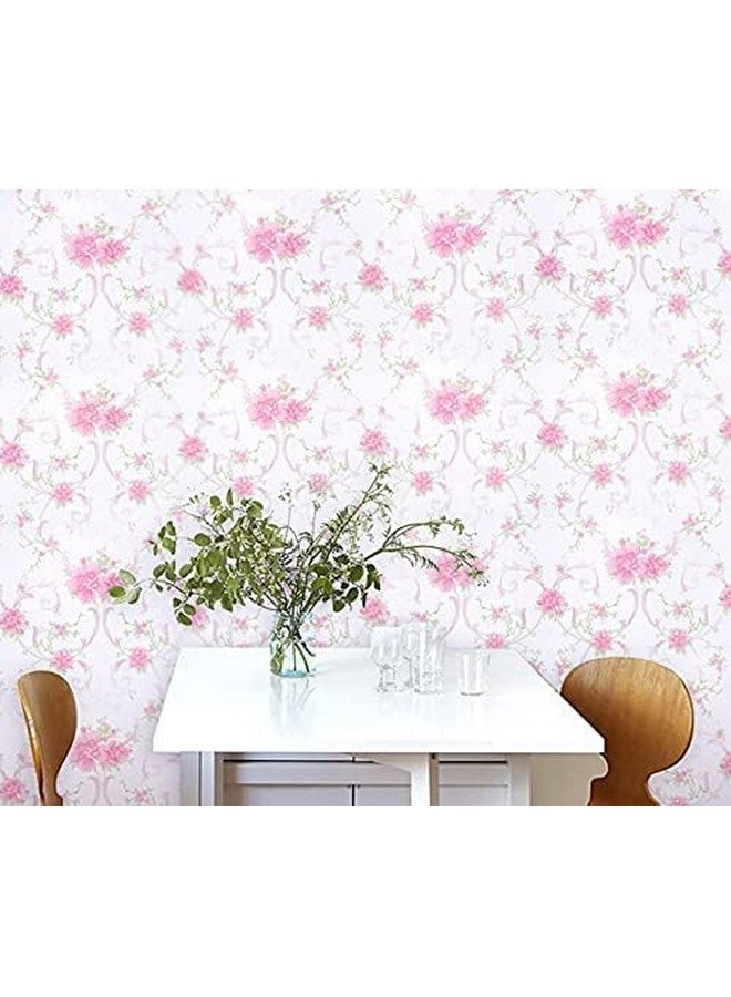 ANNACREATIONS Self Adhesive Removable Peel And Stick Wallpaper 45 X 305 Cm (Cherry Pink) - Image 3