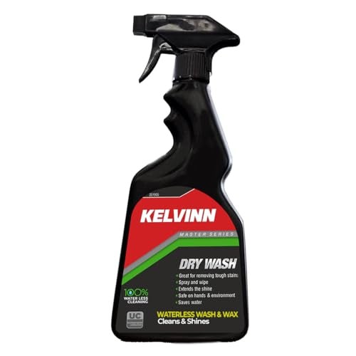 KELVINN Car & Bike Dry Wash - 500ml: Effortless Waterless Cleaning with Shine & Protection | Advanced Deep Cleaning Formula, Long-Lasting Wax Polymer & Exterior Dresser for Superior Vehicle Care - Image 1