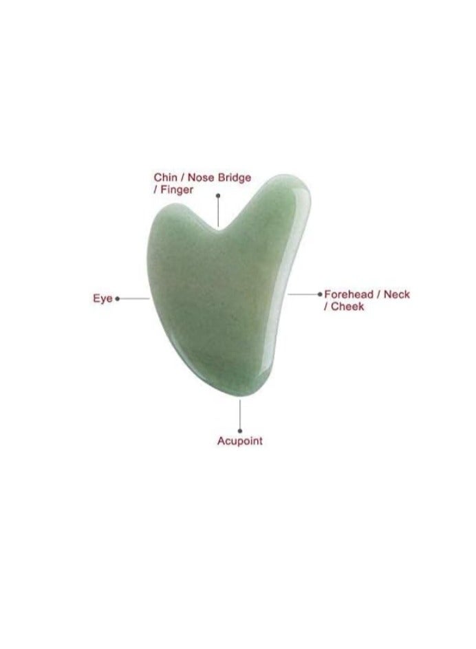 Stone Gua Sha ,for face ,chin& neck for face  Slimming - Image 3