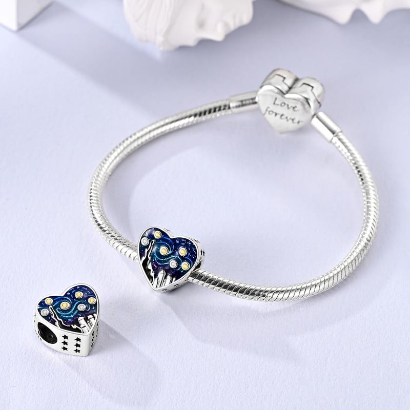 Hapour 925 Sterling Silver Charms for Charm Bracelets Necklace Jewelry Dangle Pendant Beads Charm for Women Mom - Image 2