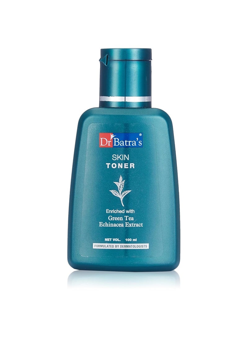 Dr Batra Skin Toner, Enriched with Echinacea & Green Tea, Glowing Skin Toner, Prevents Oily & Dry Skin, SLS & Paraben Free - 100ml  - Image 1