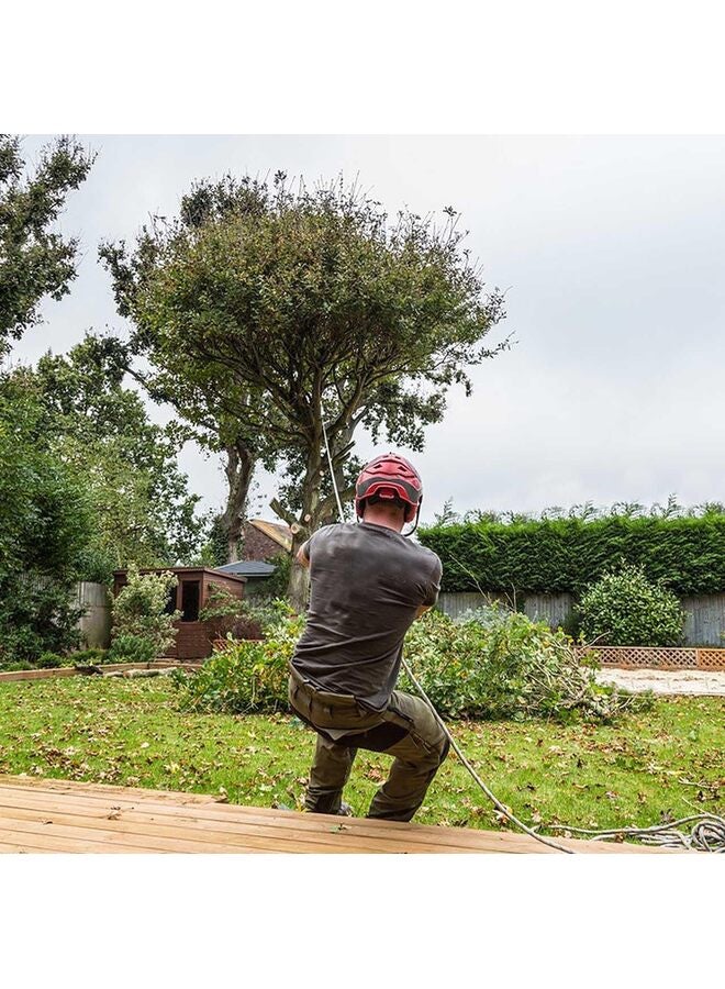 حبل تسلق بطول 10 أمتار مصنوع من البوليستر المضفر، حبل خارجي لتسلق الأشجار والمشي لمسافات طويلة والتخييم والأرجوحة باللون الأخضر - Image 5