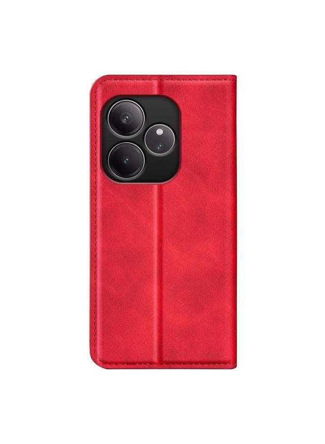 S-TOP Case For Realme GT 6 5G Retro-skin Magnetic Suction Leather Phone Case - Image 3
