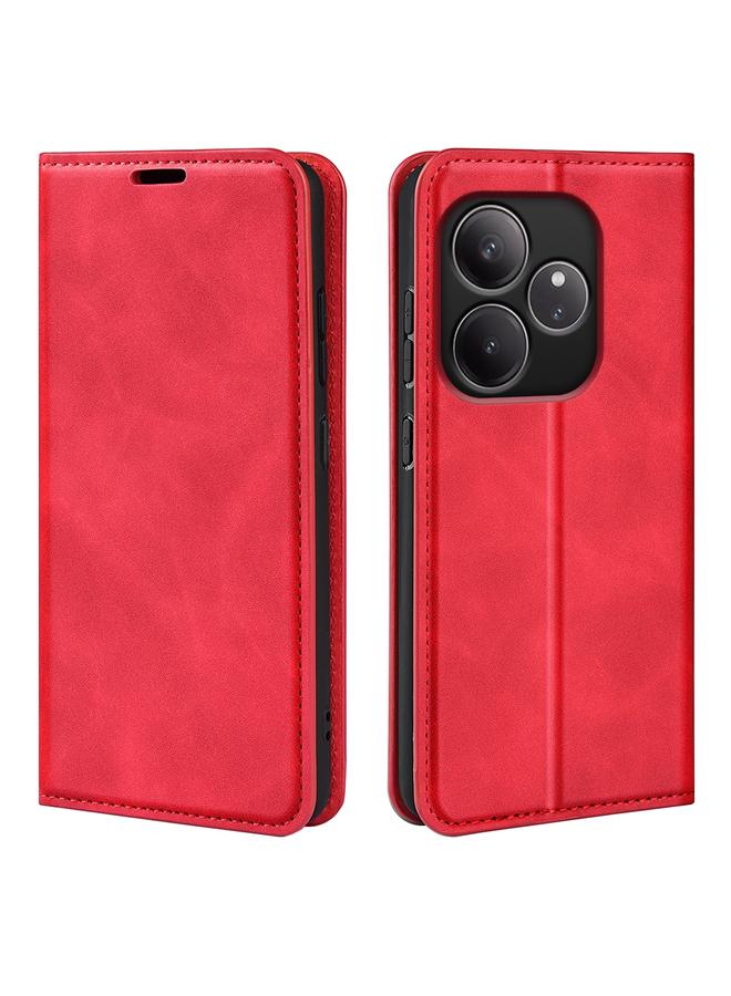 S-TOP Case For Realme GT 6 5G Retro-skin Magnetic Suction Leather Phone Case - Image 1