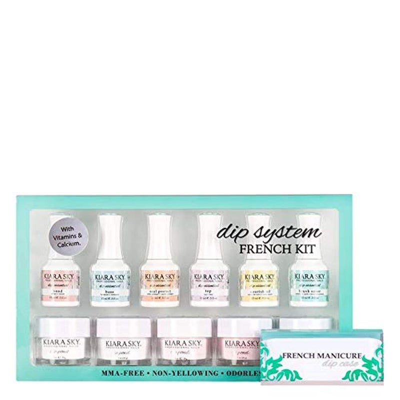 Kiara Sky Dip Powder French Manicure Kit | Full Size | Easy-To-Use Powder Manicure - Image 1