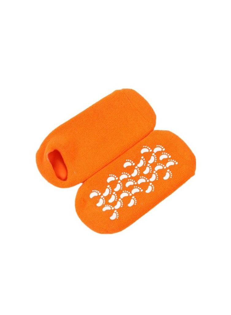 Moisturizing SPA Gel Socks Orange - Image 1