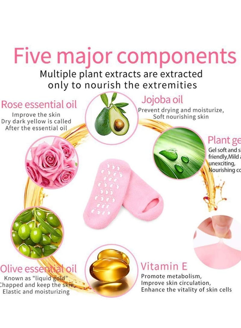 Moisturizing SPA Gel Socks Orange - Image 5