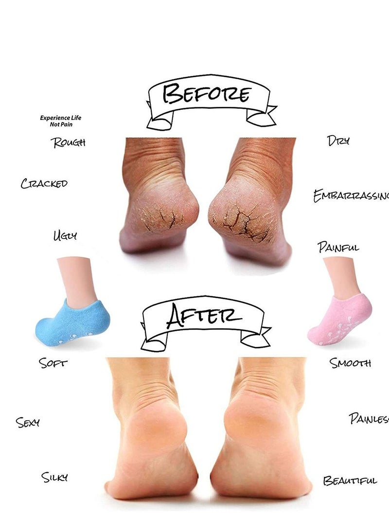 Moisturizing SPA Gel Socks Orange - Image 4