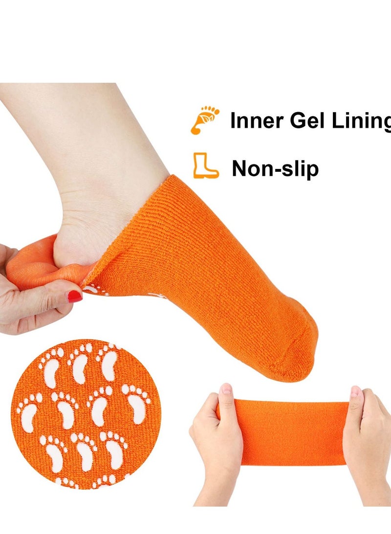 Moisturizing SPA Gel Socks Orange - Image 2
