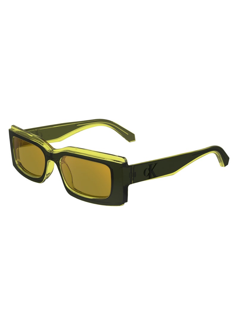 Calvin Klein Jeans FULL RIM BIO INJ-G820 INJECTED CALVIN KLEIN JEANS SUN CKJ24604S 5318 (051) GREY/YELLOW - Image 1