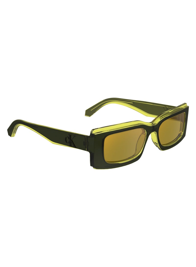 Calvin Klein Jeans FULL RIM BIO INJ-G820 INJECTED CALVIN KLEIN JEANS SUN CKJ24604S 5318 (051) GREY/YELLOW - Image 3