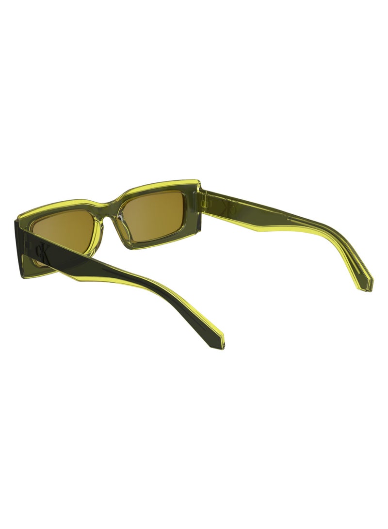 Calvin Klein Jeans FULL RIM BIO INJ-G820 INJECTED CALVIN KLEIN JEANS SUN CKJ24604S 5318 (051) GREY/YELLOW - Image 5