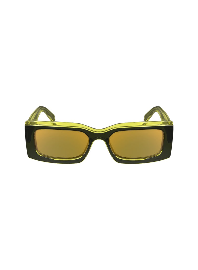 Calvin Klein Jeans FULL RIM BIO INJ-G820 INJECTED CALVIN KLEIN JEANS SUN CKJ24604S 5318 (051) GREY/YELLOW - Image 2