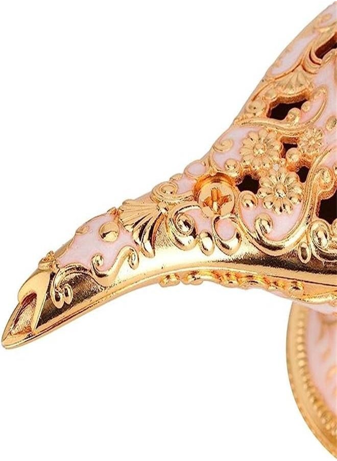 Generic - Aladdin Lamp, Art Craft Magic Genie Light Gift with Exquisite Vintage Engraving Pattern, Wishing Lamp Pot Decoration for Home, Office, Wedding, Party, Birthday (Gold Pink) - Image 1