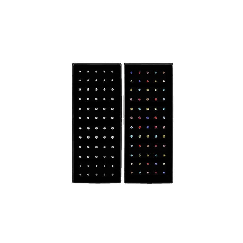 OMAIGAR Nose Rings Studs, Straight/L/Screw Shaped Nose Studs for Women Men, Surgical Stainless Steel Hypoallergenic Nose Piercing Jewelry 1.5/2/2.5mm Size Crystal and Ideal Gift, Metal, drusy quartz - Image 1