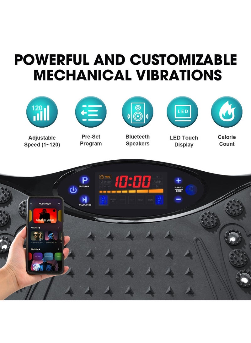 ماسكابوني آلات اللياقة الرياضية ذات الألواح الاهتزازية المتخصصة، ومنصات الاهتزاز في جميع أنحاء الجسم، ومعدات اللياقة البدنية لفقدان الوزن في المنزل، والبلورات السائلة تعمل عن بعد، وأشرطة التوازن - Image 3