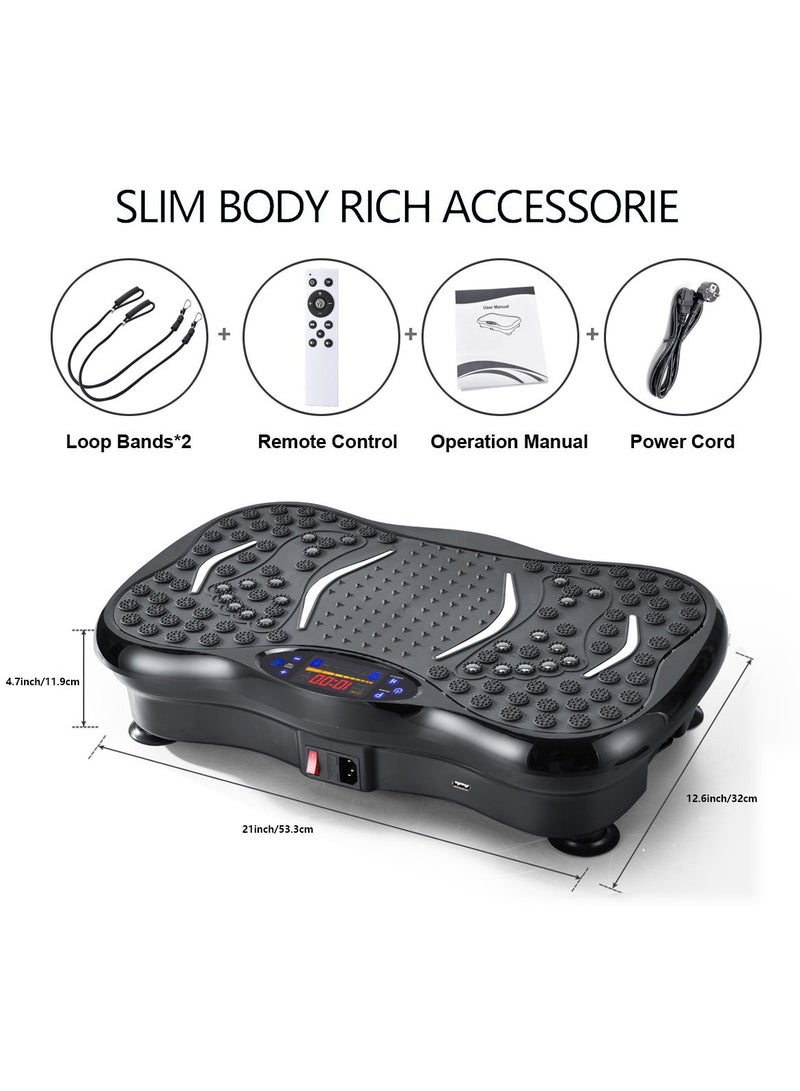 ماسكابوني آلات اللياقة الرياضية ذات الألواح الاهتزازية المتخصصة، ومنصات الاهتزاز في جميع أنحاء الجسم، ومعدات اللياقة البدنية لفقدان الوزن في المنزل، والبلورات السائلة تعمل عن بعد، وأشرطة التوازن - Image 4