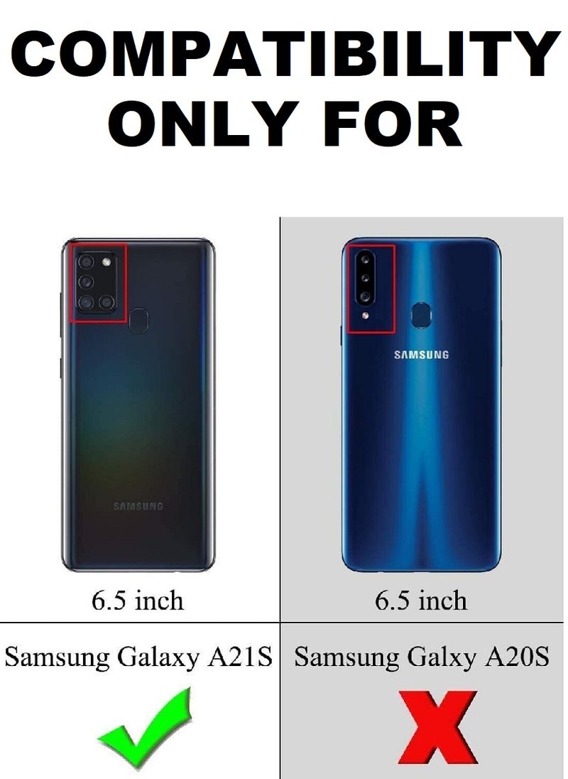 2 Pieces Tempered Glass Screen Protector Anti-Spy Privacy Designed For Samsung Galaxy A21s Full Screen Coverage And Bubble Free - Image 3