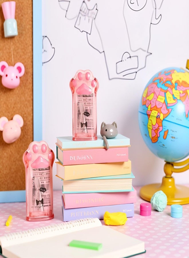 Zhuluck 2Pcs Cute Cat Paw Pencil Sharpener Kawaii School Supplies Student Prize Kids Gift Kawaii Pencil Sharpener Supplies for Kids Girls Cat Lovers Office School Home Pencil Sharpeners - Image 3