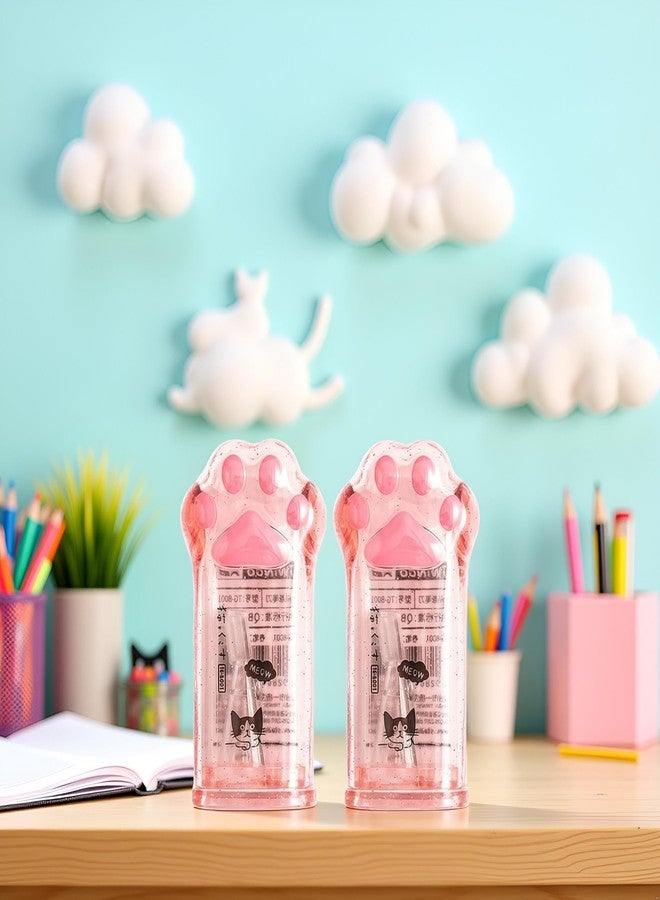 Zhuluck 2Pcs Cute Cat Paw Pencil Sharpener Kawaii School Supplies Student Prize Kids Gift Kawaii Pencil Sharpener Supplies for Kids Girls Cat Lovers Office School Home Pencil Sharpeners - Image 4