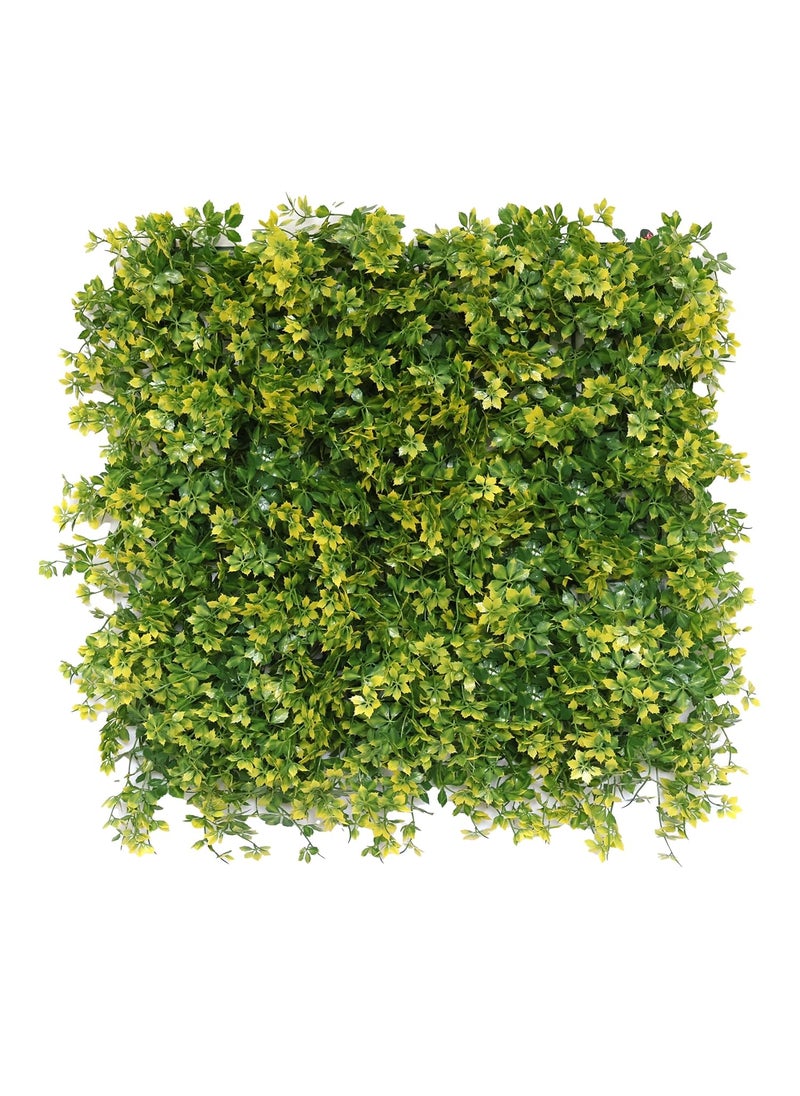 AAVANA GREENS AAVANA GREENS Artificial Wall Grass for Home Office Decoration1 pcs50 x 50 x 5 cmVertical Garden Wall PanelIndoor and Outdoor UseWall Grass for Home DecorationGrass Mat for Wall Green Yellow  - Image 1