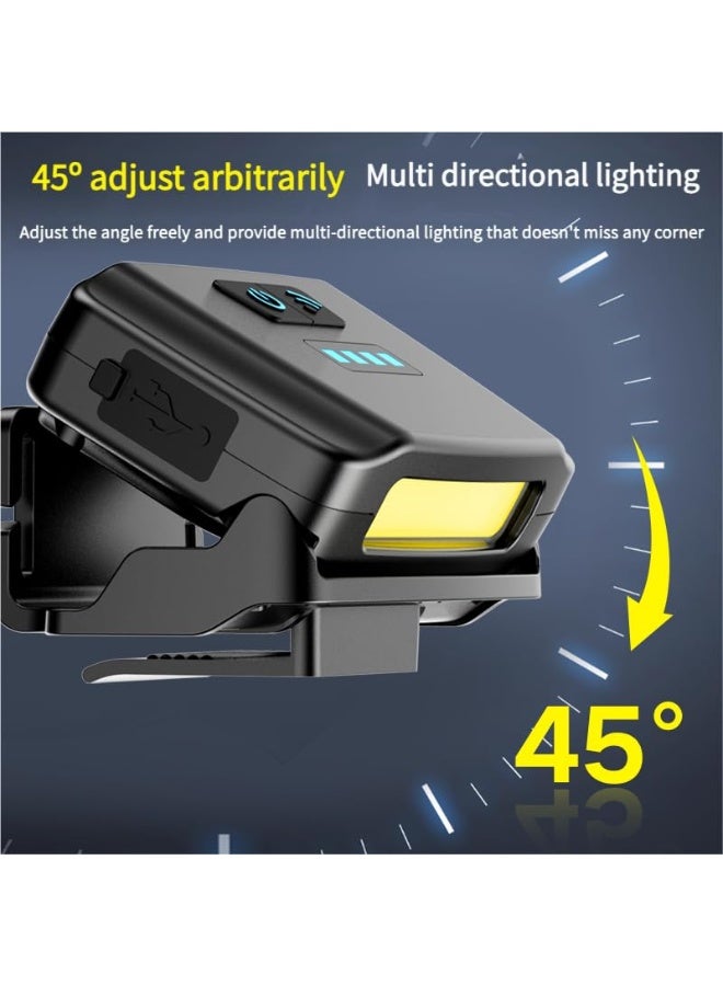 Motion Sensor Headlamp with Mosquito Repellent Red Light, Rechargeable Ultra-Light 52g LED Headlamp for Camping Fishing, USB C Waterproof 250LM, Adjustable Headband - Image 5