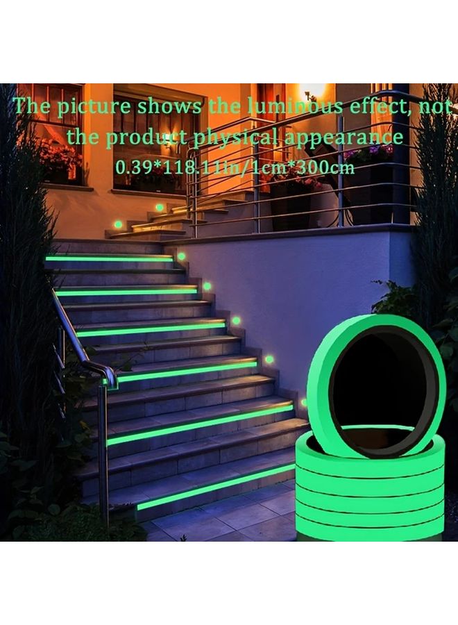 Blue Glow in The Dark Tape Self Adhesive Waterproof UV Resistant for Stairs Walls Outdoor Decor - Image 5