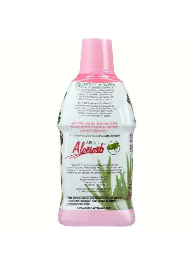 Lily Of the Desert Aloe Vera Herbal Stomach Formula Soothe Heartburn And Indigestion Naturally Vegan Dietary  Immune Support Gluten Free Liquid Digestive Aid Organic Aloe Vera Plant 2 Pack32 Fl Oz Ea  - Image 4