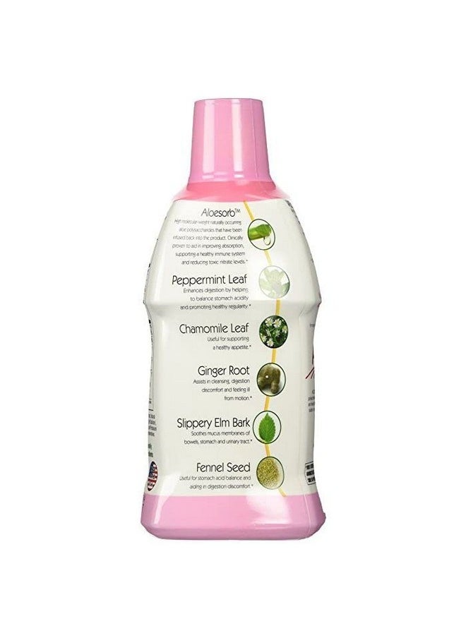Lily Of the Desert Aloe Vera Herbal Stomach Formula Soothe Heartburn And Indigestion Naturally Vegan Dietary  Immune Support Gluten Free Liquid Digestive Aid Organic Aloe Vera Plant 2 Pack32 Fl Oz Ea  - Image 3
