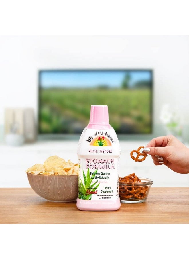 Lily Of the Desert Aloe Vera Herbal Stomach Formula Soothe Heartburn And Indigestion Naturally Vegan Dietary  Immune Support Gluten Free Liquid Digestive Aid Organic Aloe Vera Plant 2 Pack32 Fl Oz Ea  - Image 5