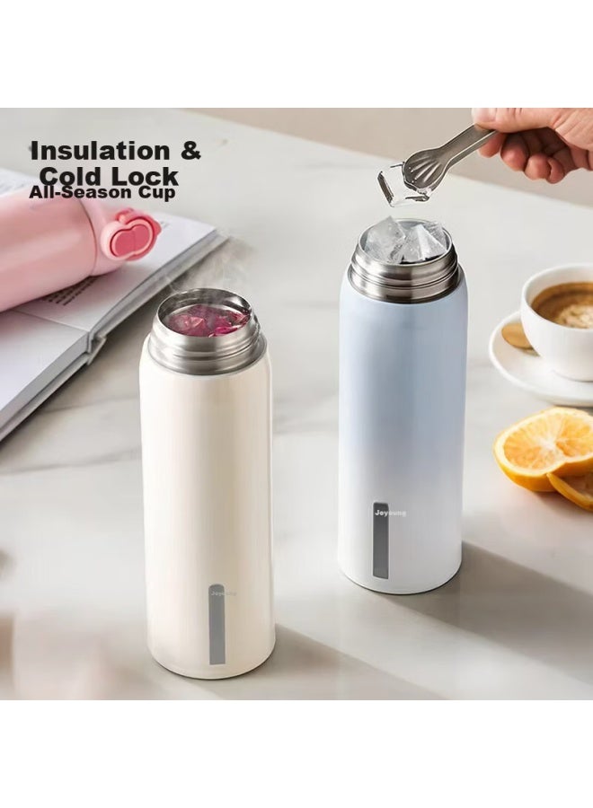 Joyoung Insulated Tumbler Business Black Tea Separation 316l Stainless Steel Large Capacity Portable For Students Children Men Car Outdoor - Image 4
