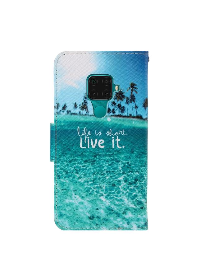 S-TOP Case For Huawei Mate 30 Lite 3D Colored Drawing Horizontal Flip PU Leather Case with Holder & Card Slots & Wallet - Image 3