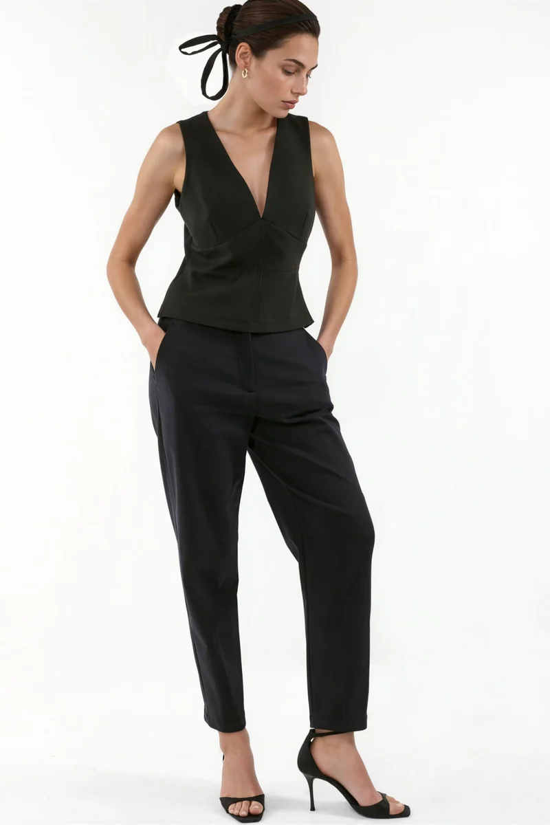 هيكاب High Waist Cigarette Pants