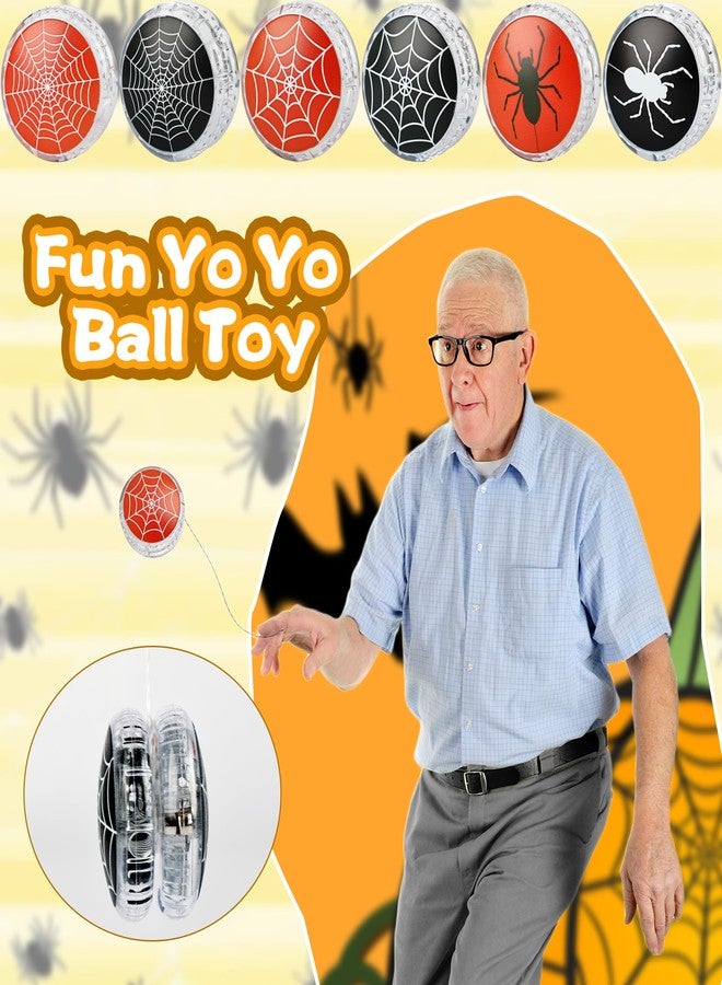 Drayear 30 Pack Led Light up Yo Yo Novelty Spider Yo Yo Ball Plastic Light up Responsive Ball for Kids Birthday Spider Theme Party Goodie Bag Fillers Classroom Rewards, 6 Styles - Image 5
