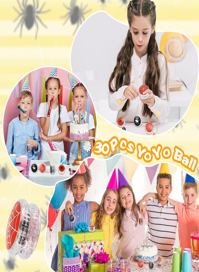 Drayear 30 Pack Led Light up Yo Yo Novelty Spider Yo Yo Ball Plastic Light up Responsive Ball for Kids Birthday Spider Theme Party Goodie Bag Fillers Classroom Rewards, 6 Styles - Image 4