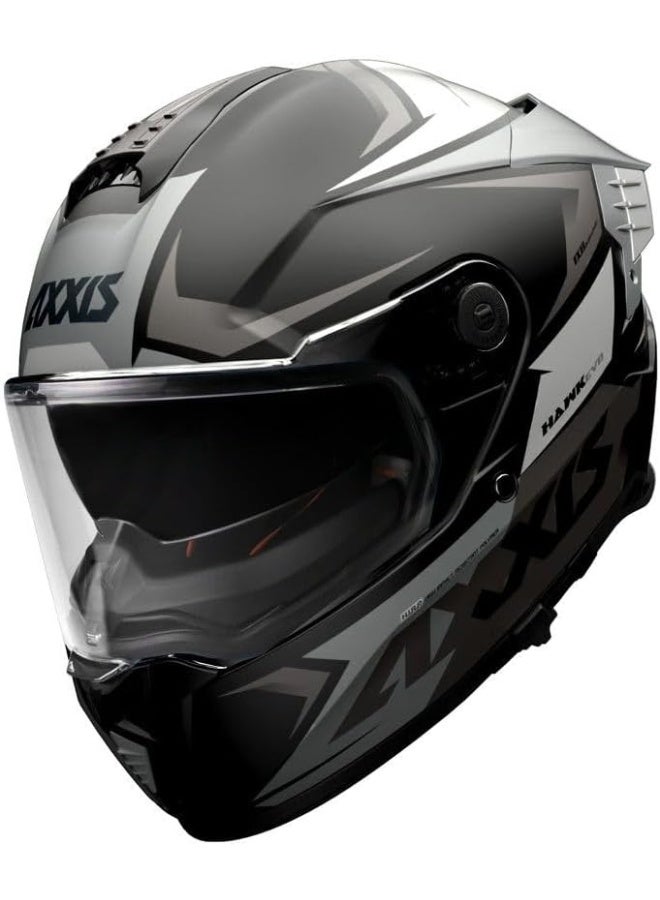 AXXIS Hawk Evo Sv Ixil Matte Titanium XL Matte XL Motorcycle Helmet - Image 2